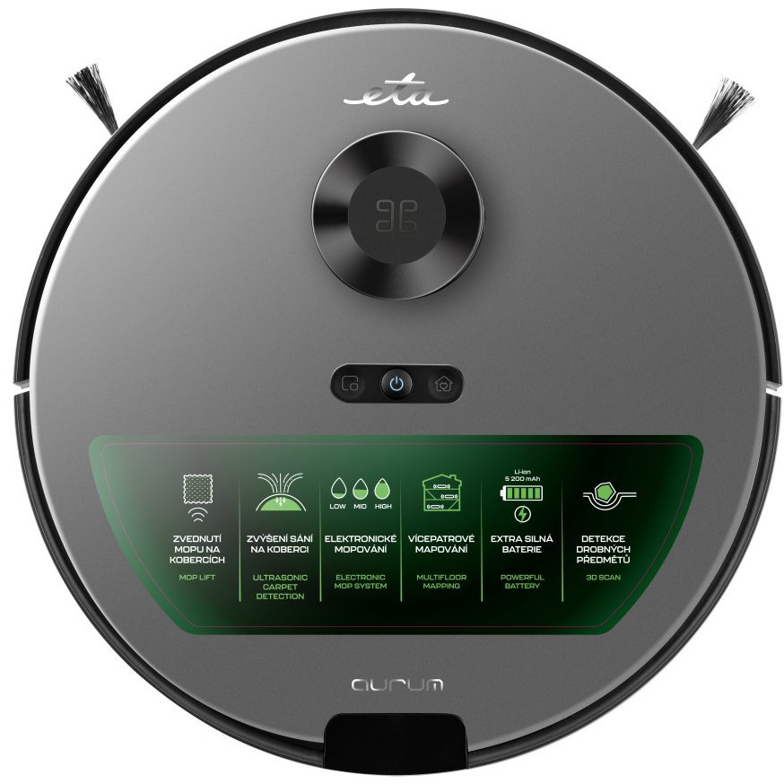Aspirator Robot ETA Aurum cu Mop și Navigare Laser