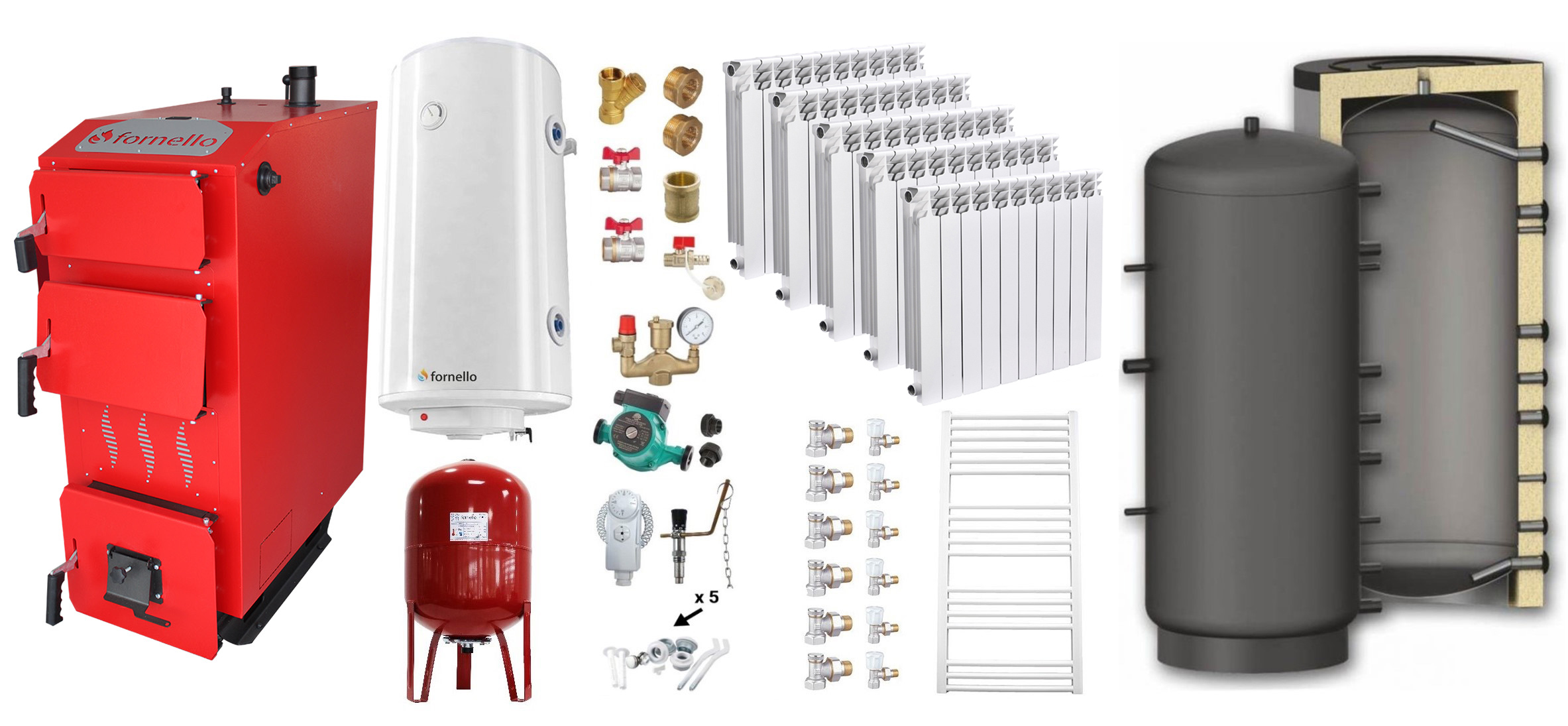 Pachet Centrală Fornello 30kW - Complet