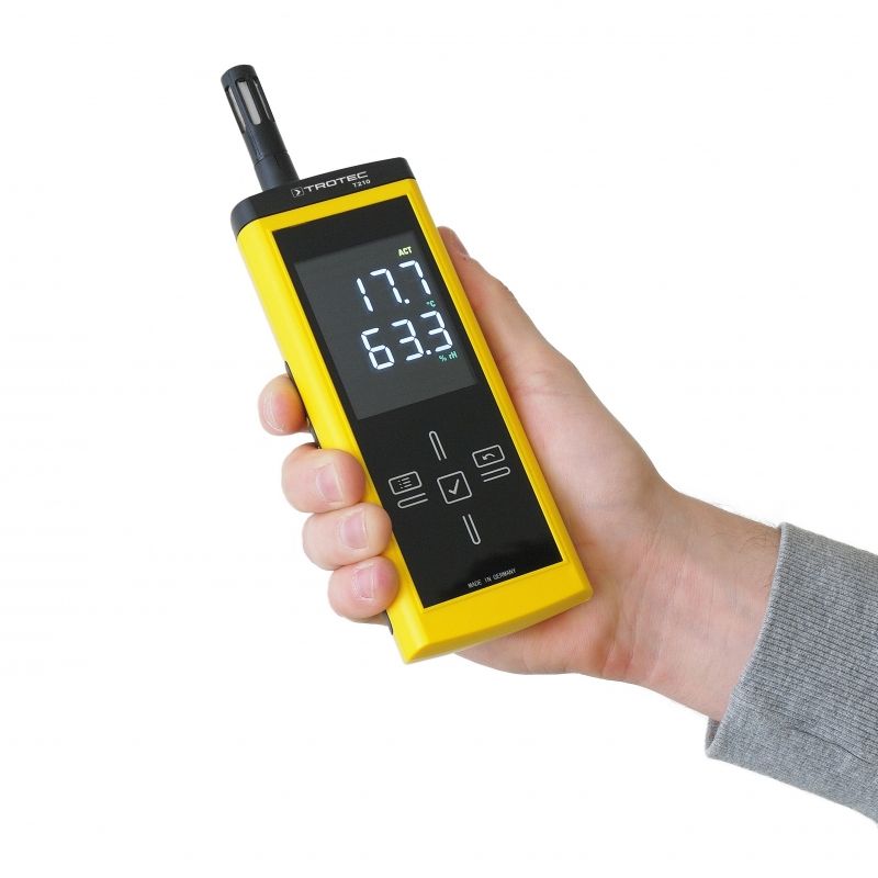 Termohigrometru TROTEC T210 profesional, IP54, USB - imagine 5