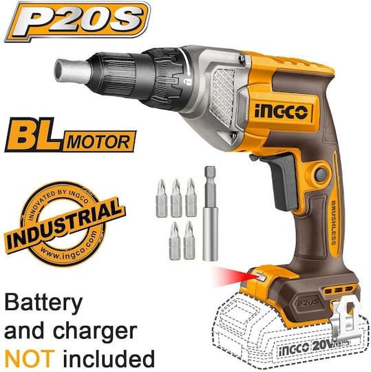 Bormașină Rigips INGCO 20V Brushless 4200rpm - imagine 14