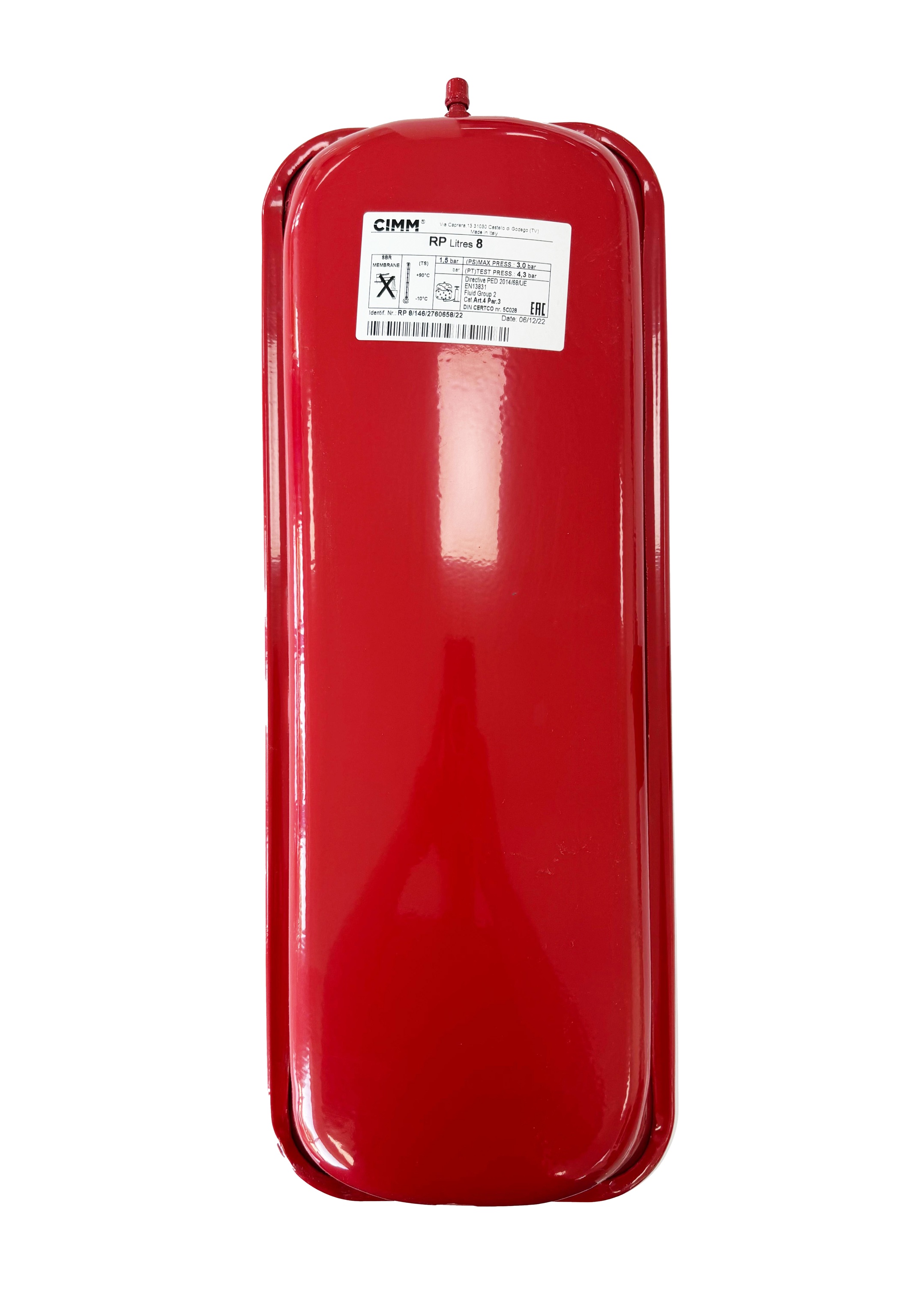 Vas Expansiune 8L Fornello pentru Centrale Peleti