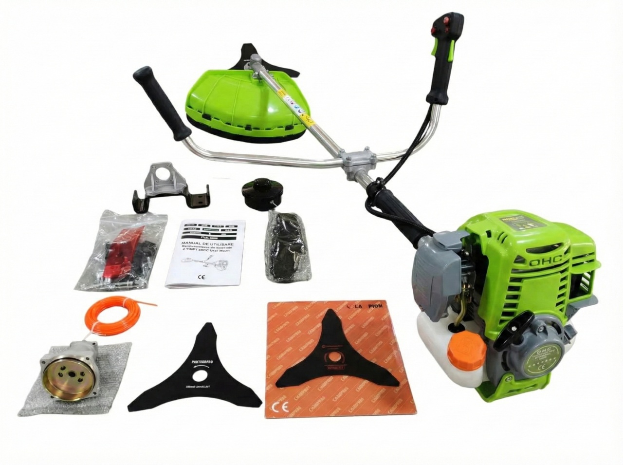 *8.5CP, 4TIMPI* Motocoasa pe benzina 4 timpi, 8.5CP, 58CC, 12000 rot/min, maner anti-vibratii, easy-start, CAMPION CMP1803 - imagine 4