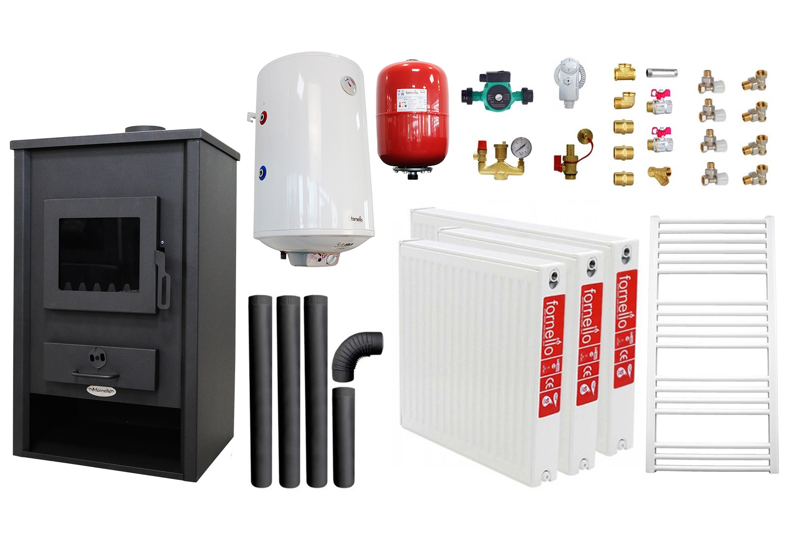 Pachet Încălzire Termosemineu Fornello 19.4kW