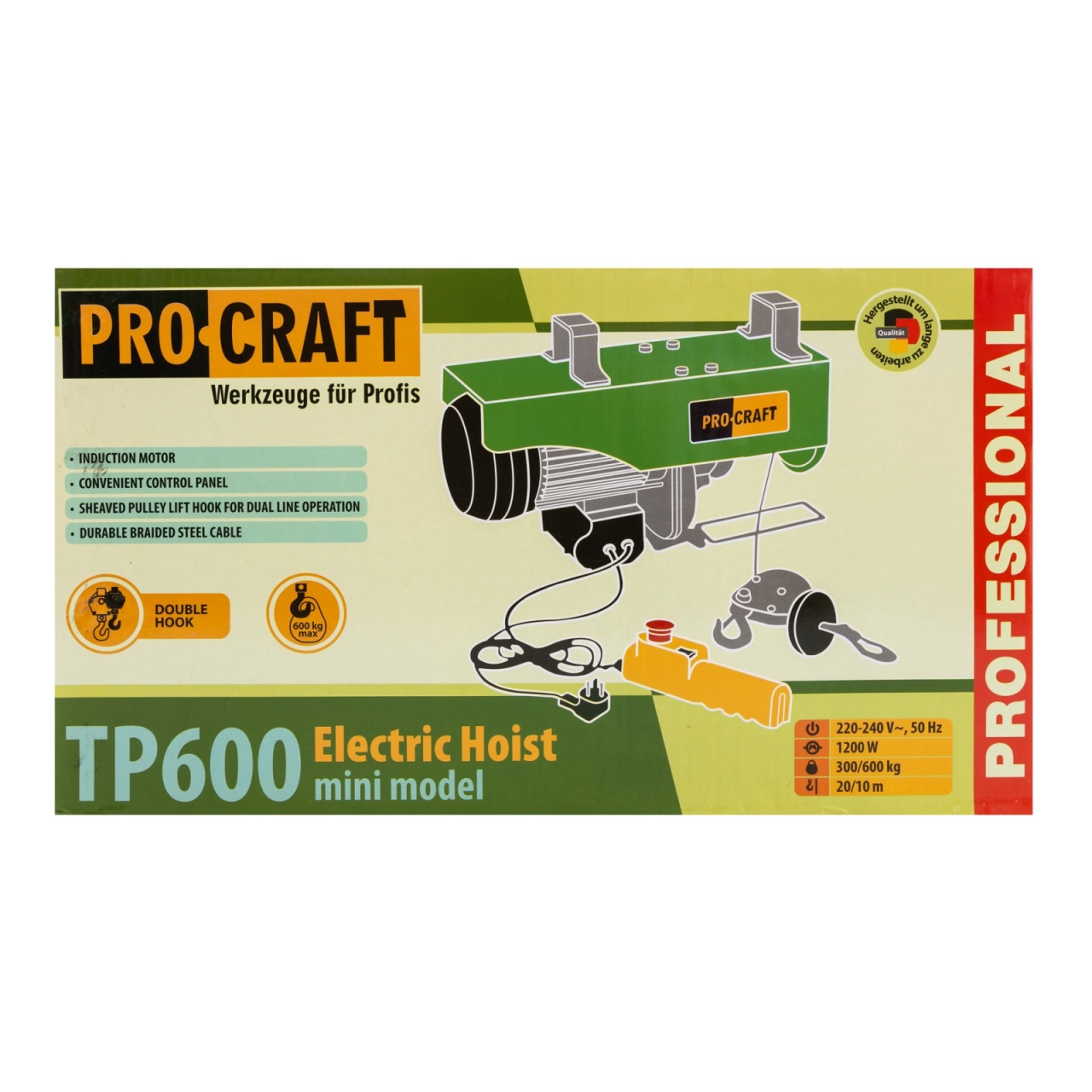 Troliu Electric PROCRAFT TP600 600kg Profesional - imagine 3