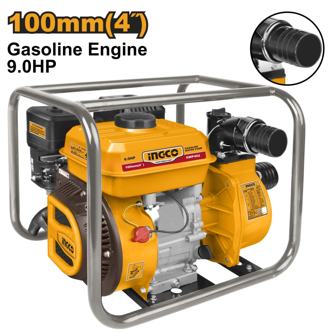 Motopompa benzina 1500 l/min 9cp Ingco GWP402