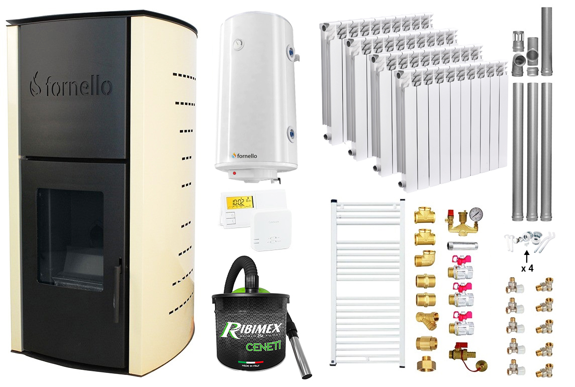 Pachet complet Termosemineu Fornello Royal 18kW