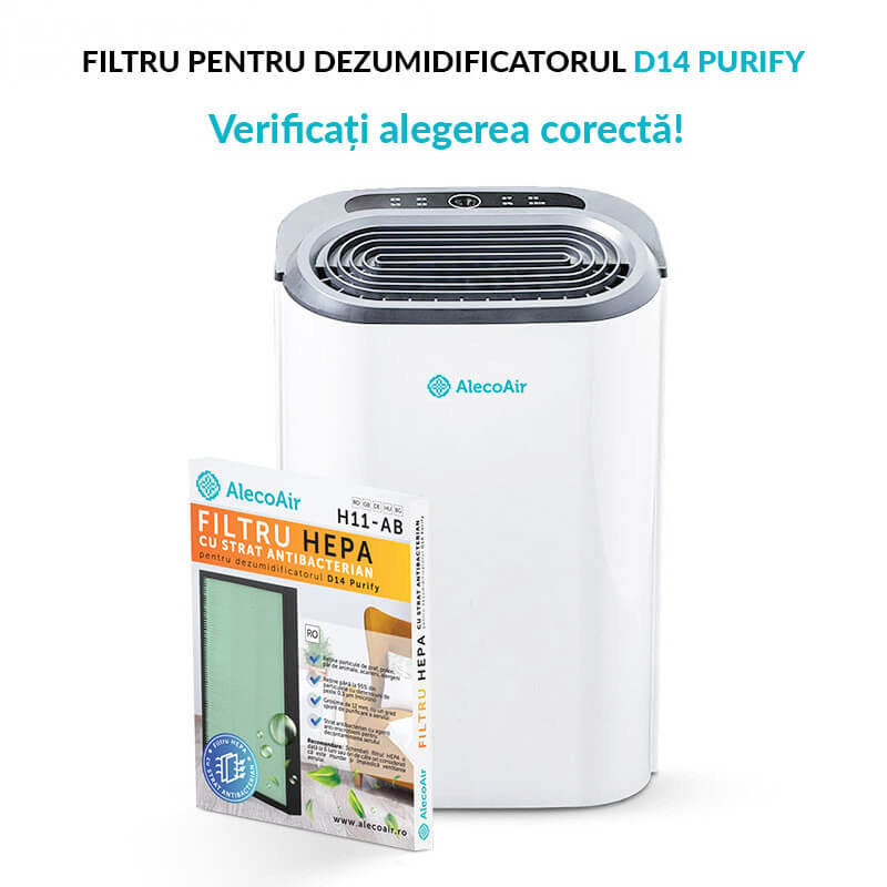 Filtru HEPA Antibacterian AlecoAir D14 Purify - imagine 3