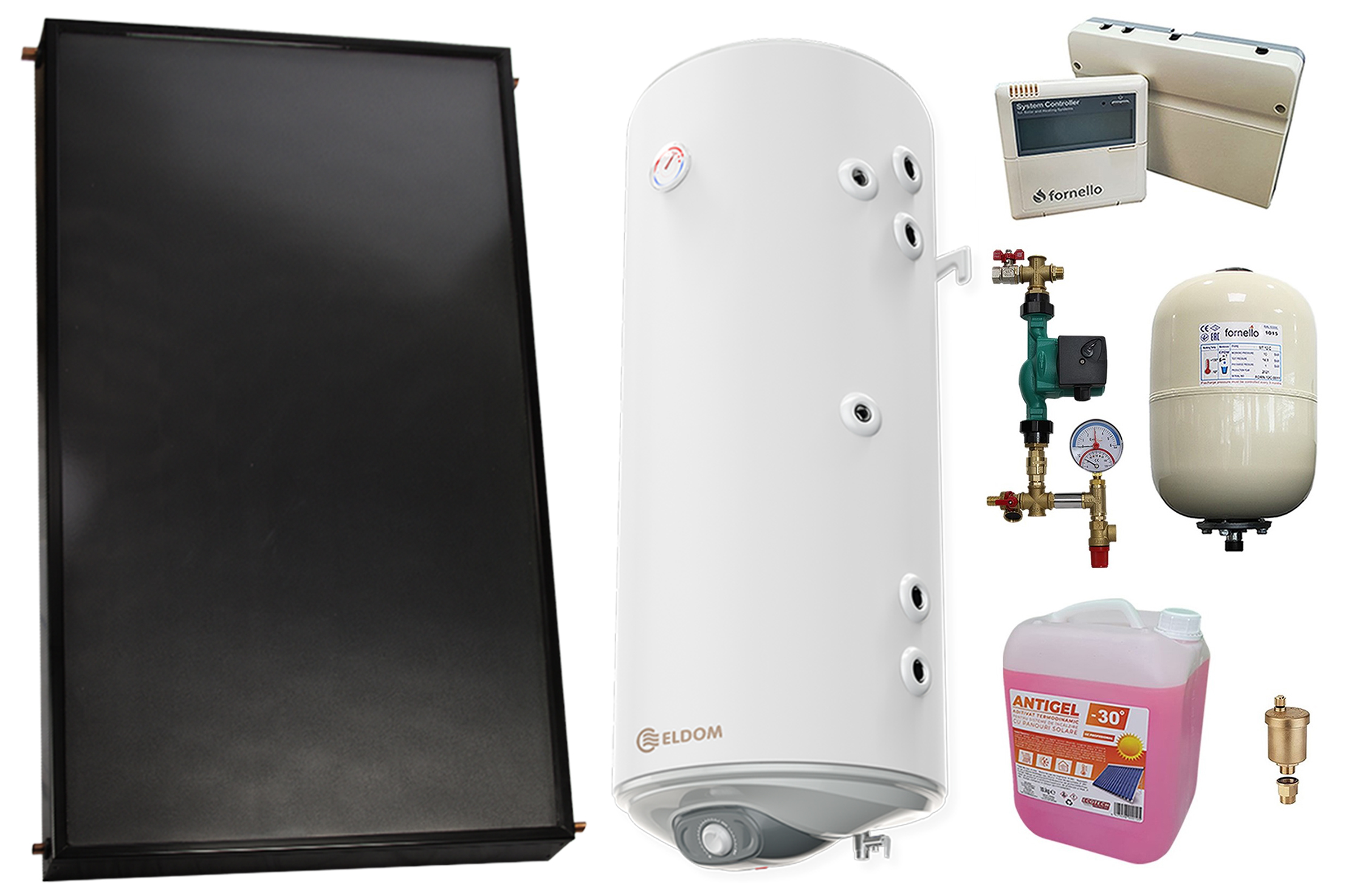 Sistem Solar Presurizat Fornello 2m² + Boiler 120L