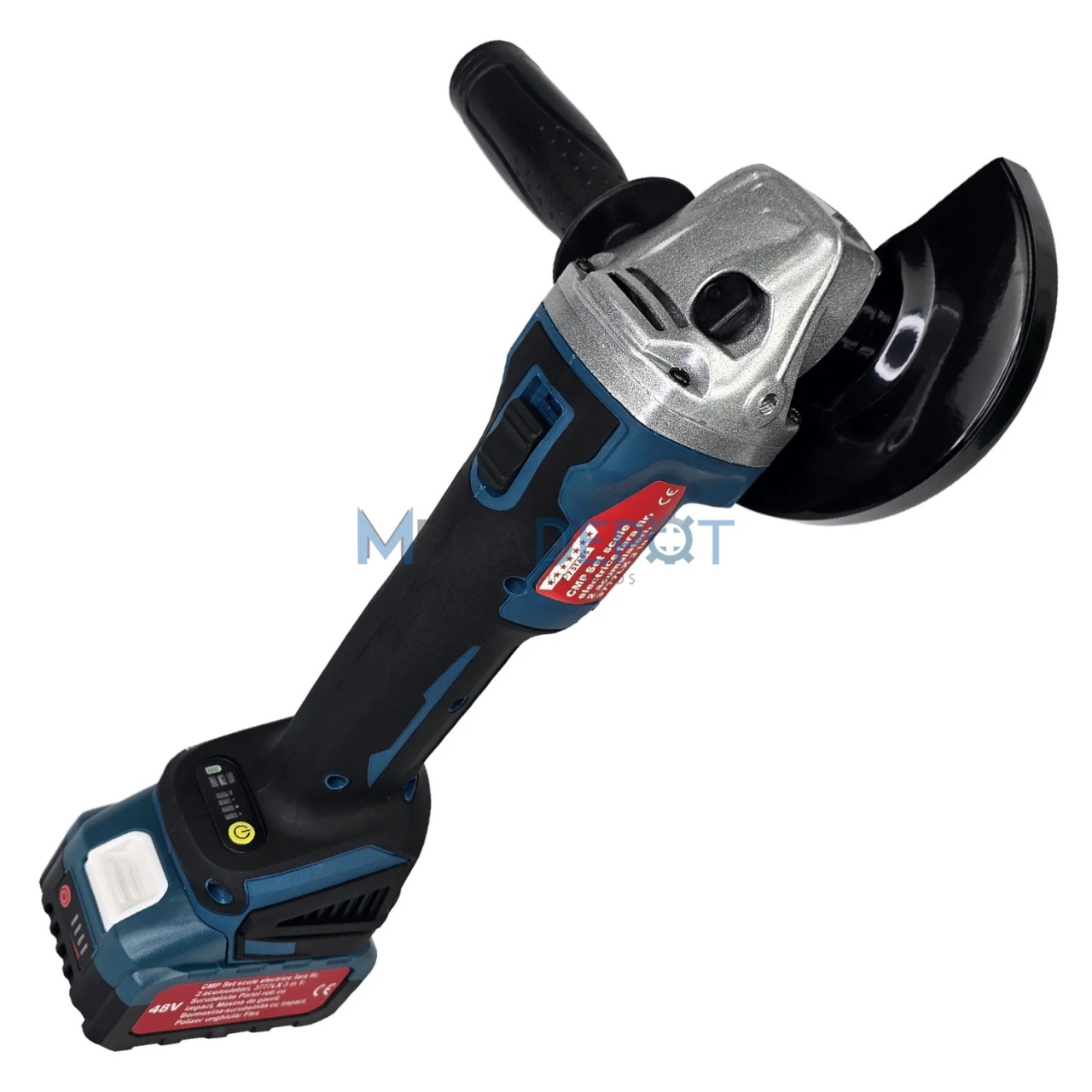 Set 3 scule cu 2 acumulatori 48v, Polizor Unghiular, Cheie impact, Masina de gaurit si insurubat Bormasina, manusi cadou Campion PROFESSIONAL CMP1849 - imagine 5