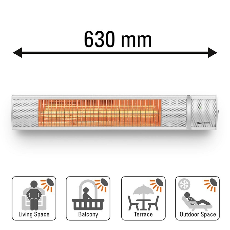 Radiator Infrarosu Trotec IR 2050, 2000W, IP65 - imagine 9