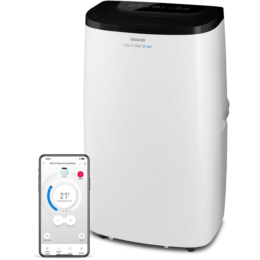 Sencor AC Portabil 18000 BTU, Invertor, Wi-Fi