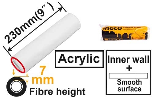 Rezerva Trafalet INGCO 230mm Interior Vopsire - imagine 2