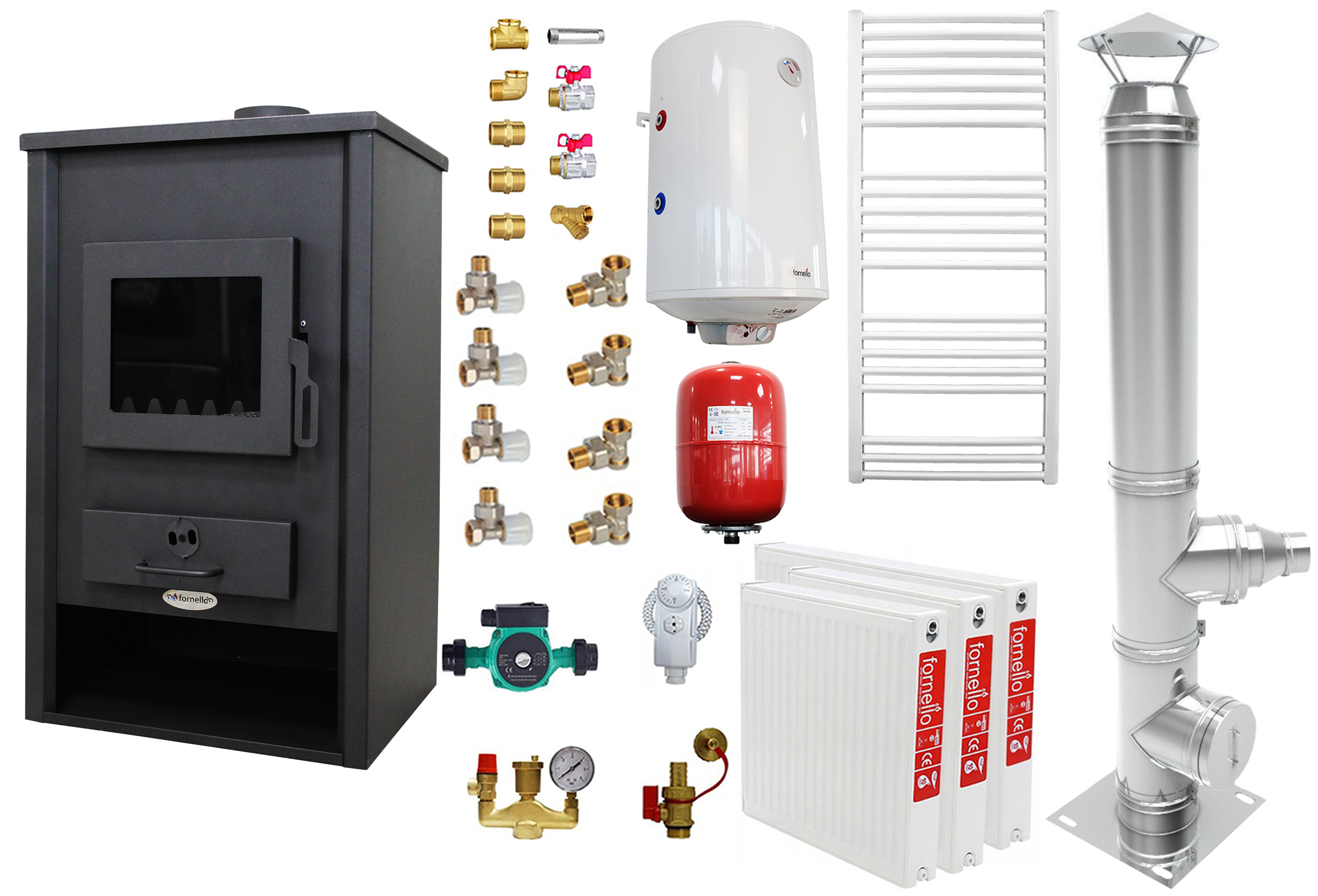 Pachet Încălzire 2 Camere Fornello Padova 19.4kW