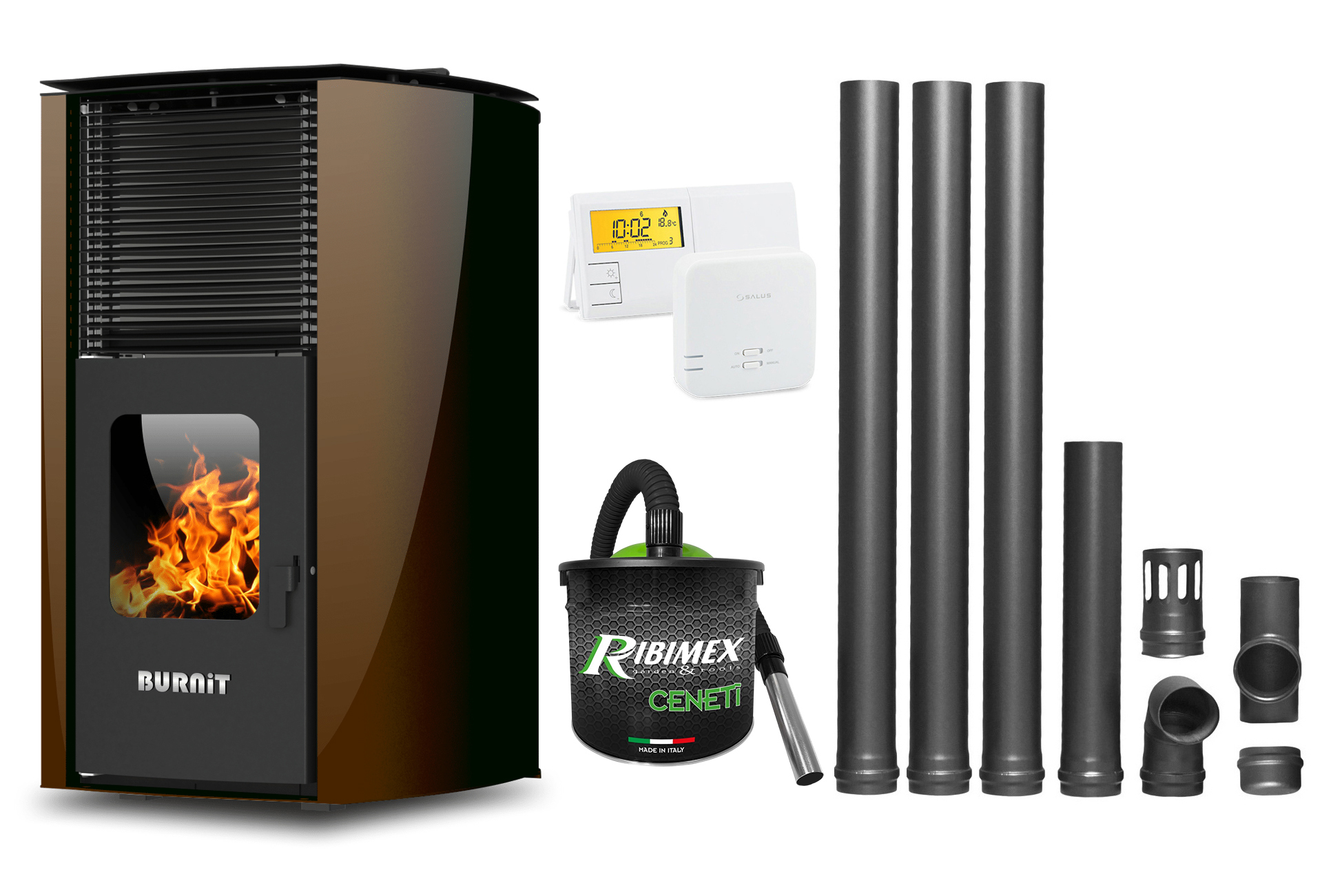 Termosemineu Burnit 25kW - Pachet Complet