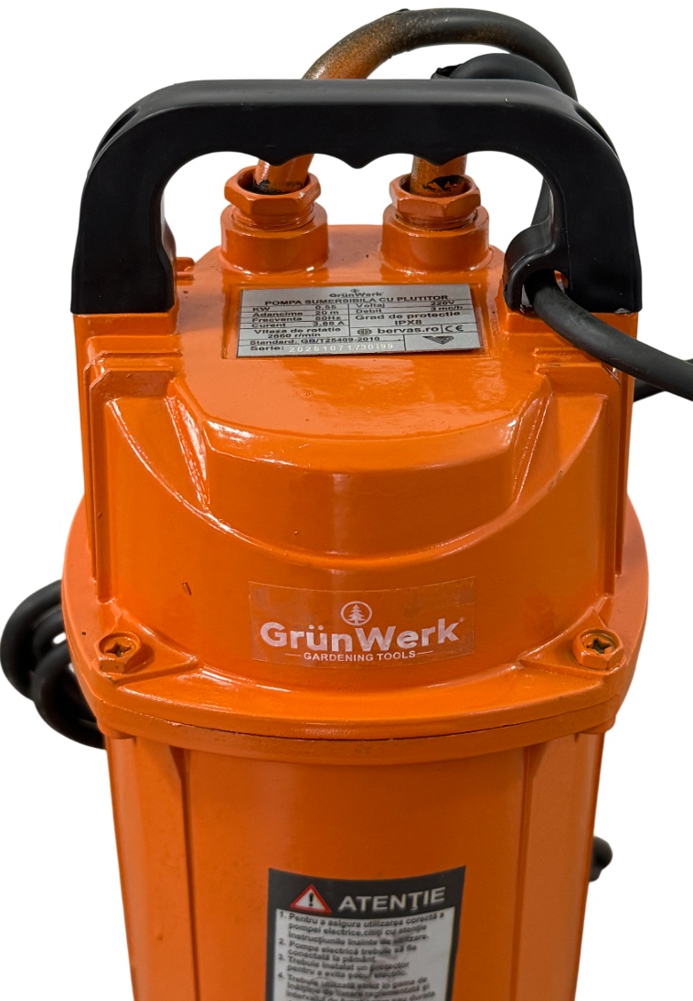 Pompă Submersibilă Grunwerk 750W, Plutitor, Hmax 32m - imagine 7