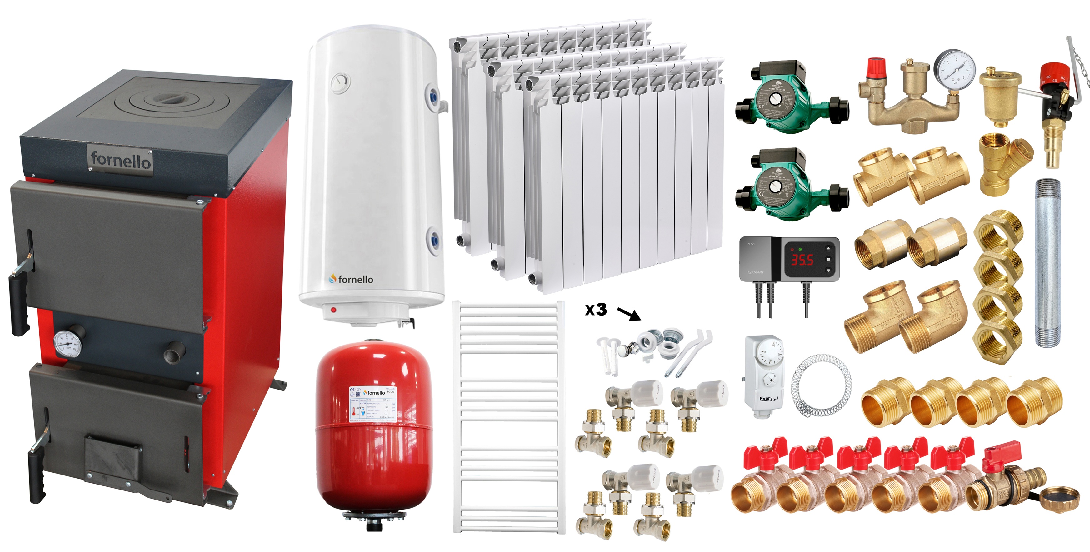 Pachet Centrală Fornello 12kW - Sistem Complet