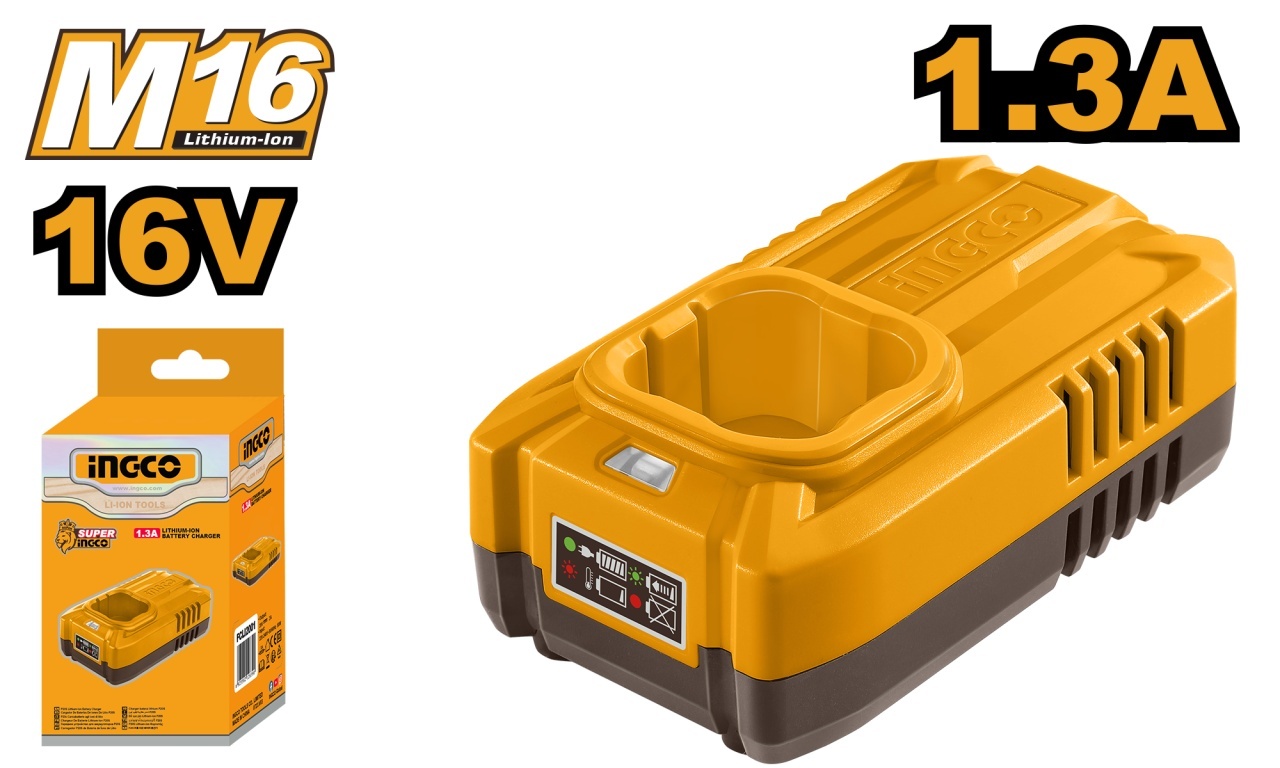 Încărcător Ingco 16V 1.3A FCLI1613E pentru Acumulatori 16V