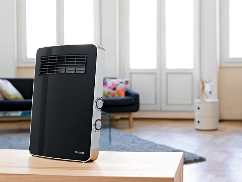 Aeroterma Electrică Supra Etno 2000W, Termostat, Negru - imagine 2