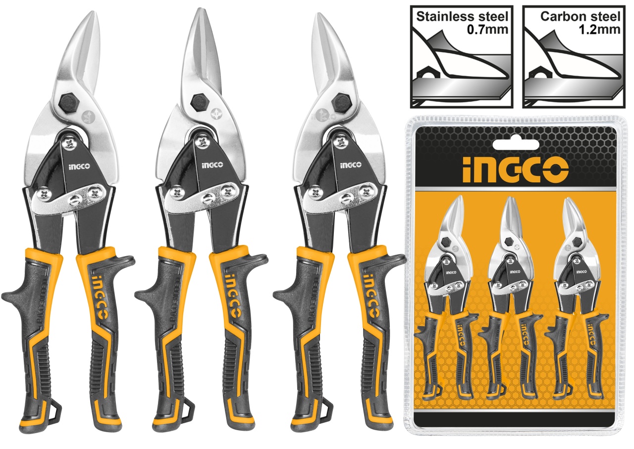 Set Foarfeci Tabla INGCO 3buc HTSNK0110 - imagine 2