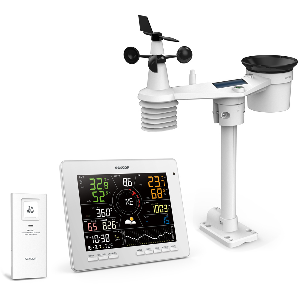 Sencor SWS 16600: Stație Meteo WiFi Profesională