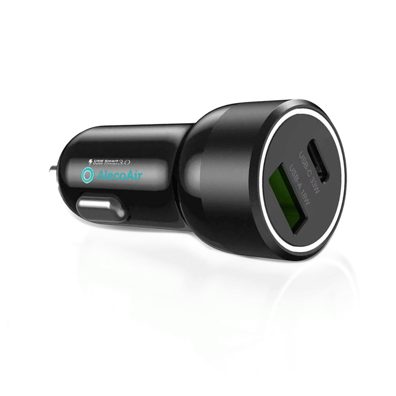 Încărcător auto AlecoAir G20-CC2S, USB-A + USB-C, 51W