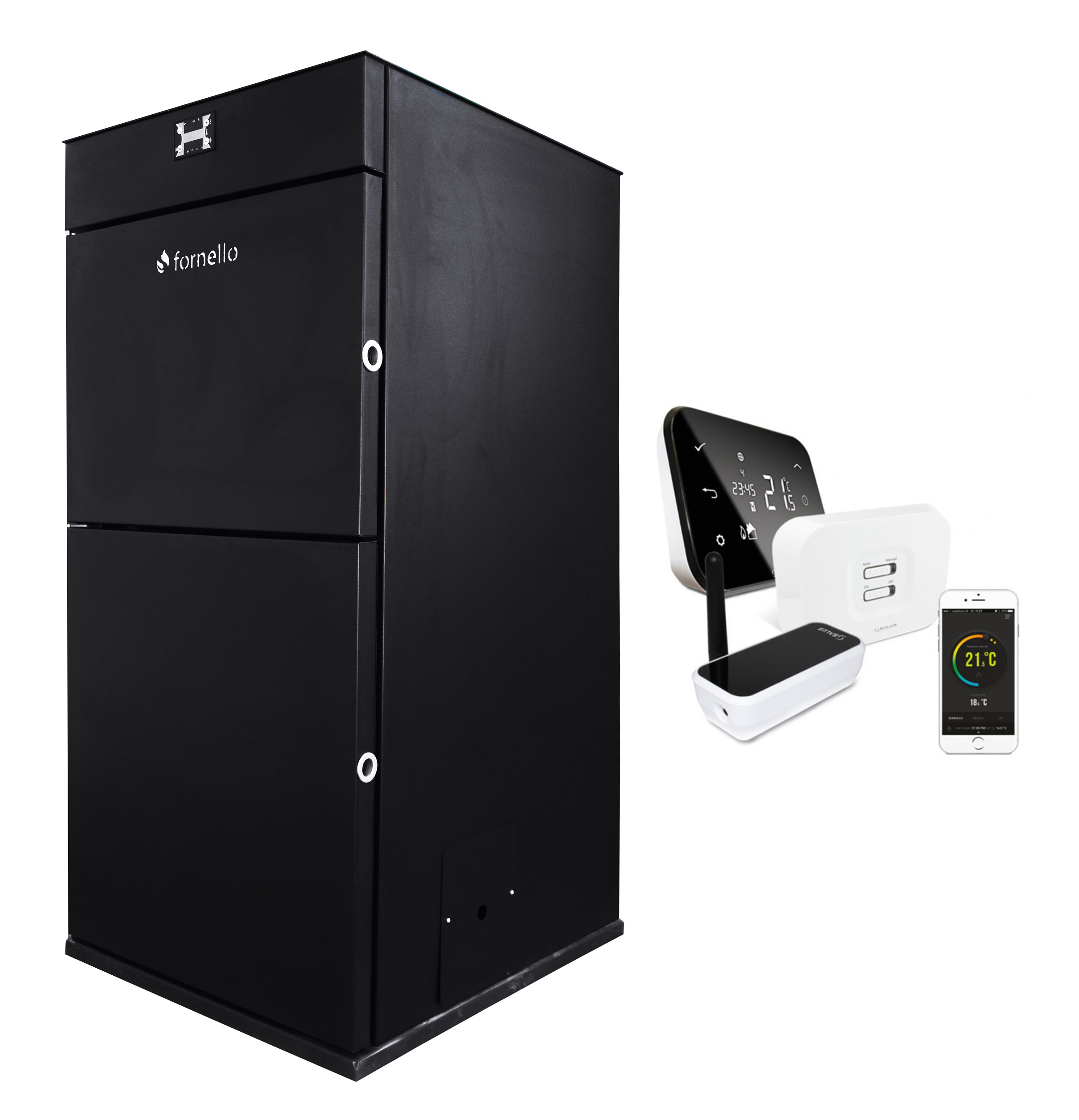 Centrala Peleti Fornello Pellet King 30KW + Control Wi-Fi