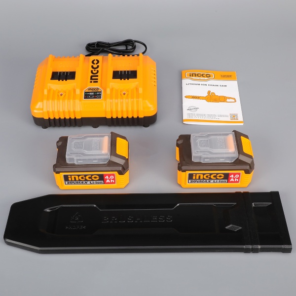 Drujba Electrica Ingco 40V 400mm cu 2 Acumulatori 4Ah - imagine 3