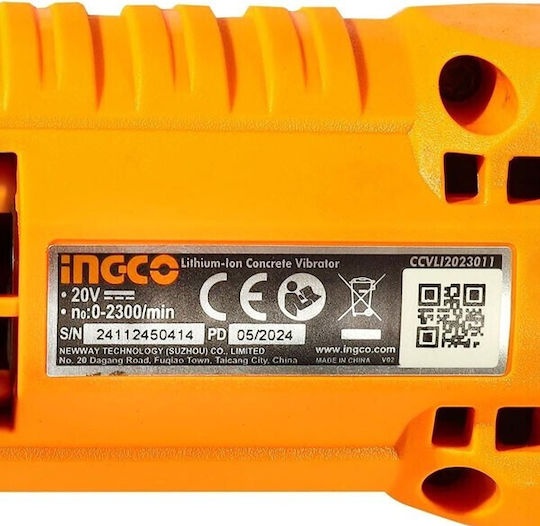Vibrator Beton INGCO 20V cu Acumulator - imagine 4
