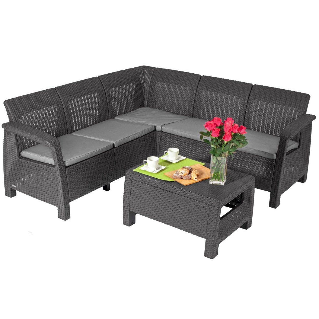 Set Gradina Coltar Corfu Relax Grafit - imagine 8