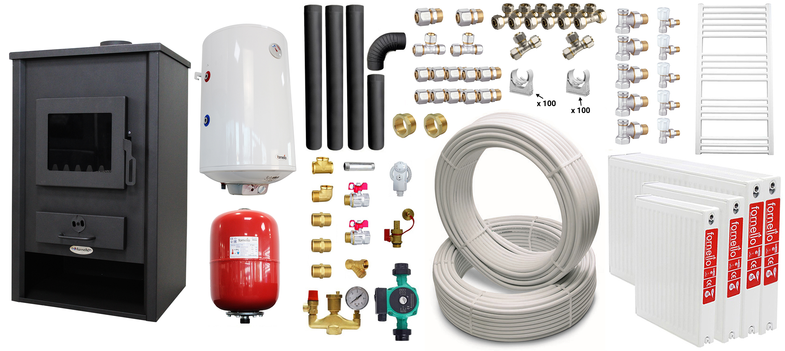Pachet Complet Încălzire Fornello 3 Camere
