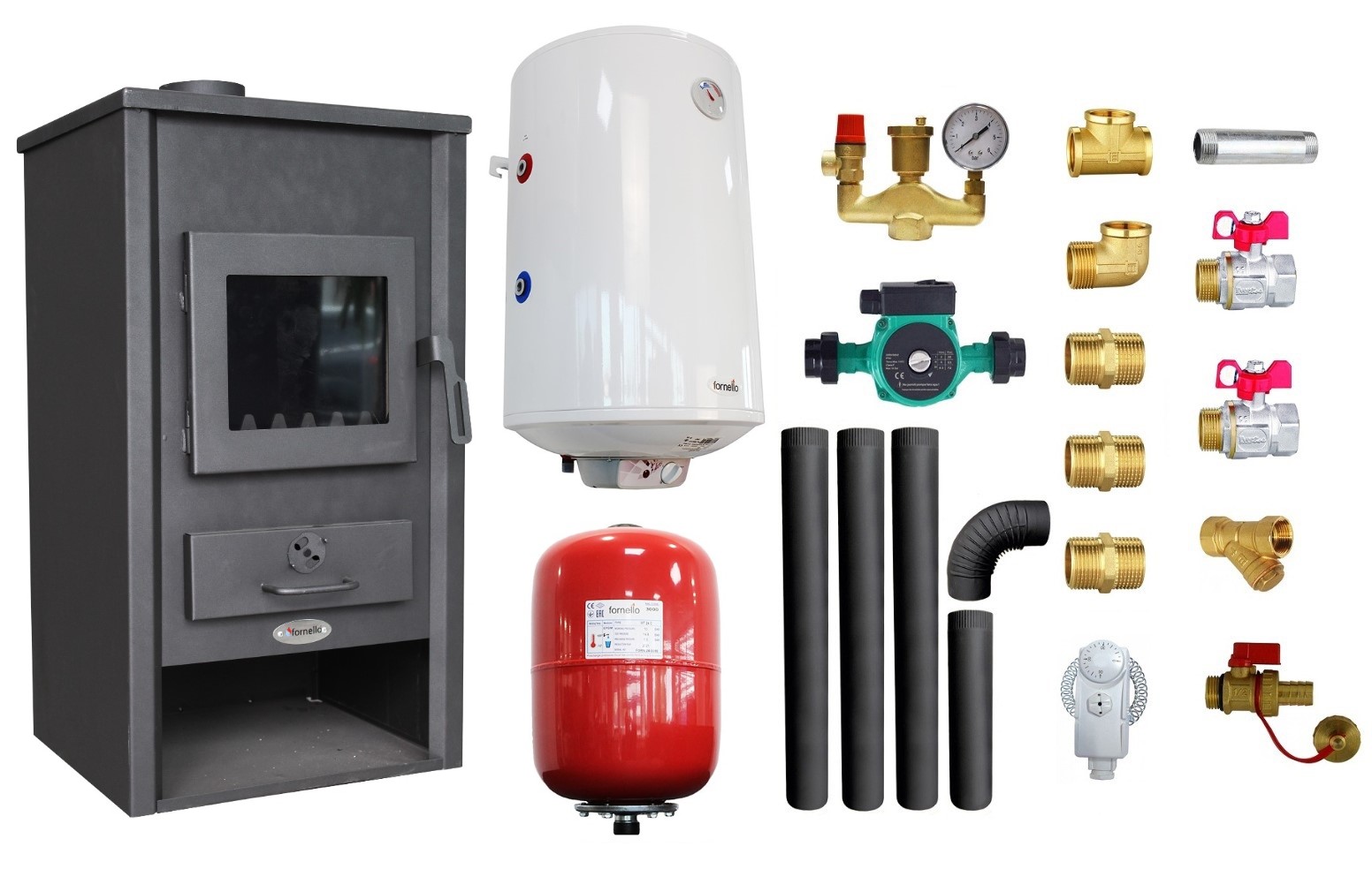 Pachet Termosemineu Fornello B2E 14kW Complet
