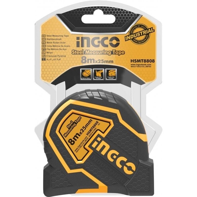 Ruleta INGCO 8m Magnetică Profesională - imagine 2