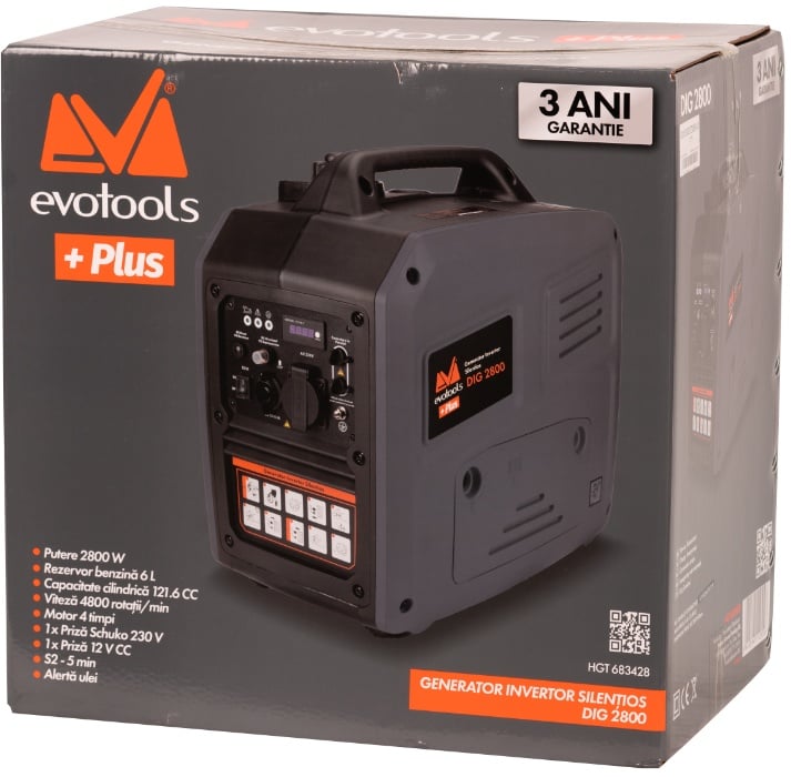 Generator Invertor Silentios Evotools 2800W - imagine 3