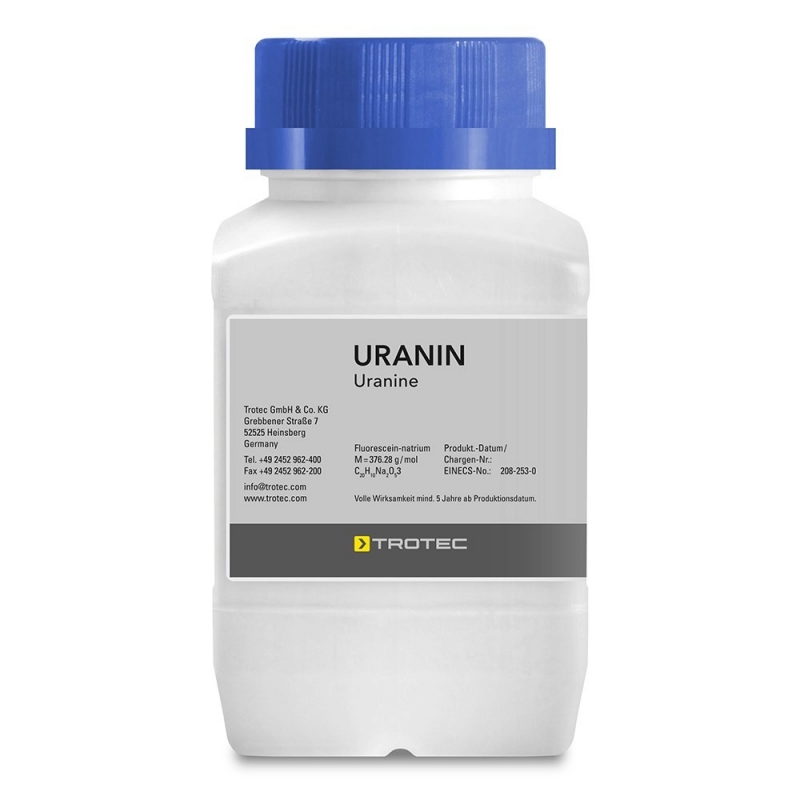 Uranina Trotec 100g, trasor fluorescent pentru apă