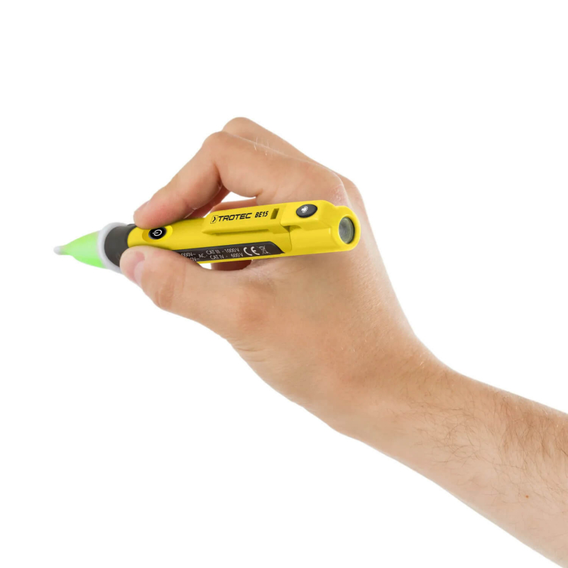 Detector tensiune Trotec BE15, fără contact, cu lanternă LED - imagine 5