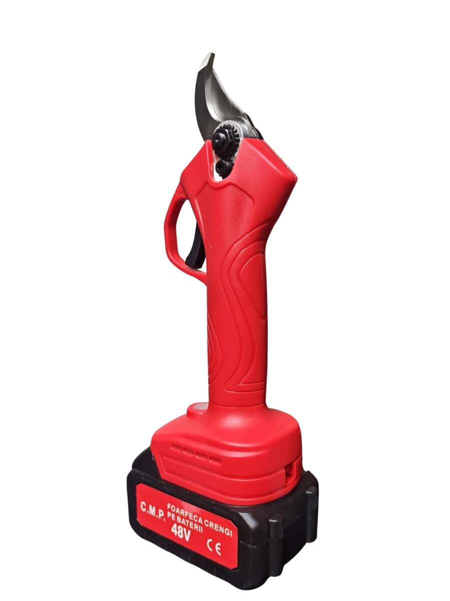 Foarfeca gradina electrica cu 2 acumulatori 48V, pentru gradina, diametru taiere 27mm, Valiza, profesional Campion PROFESSIONAL CMP1811 - imagine 4
