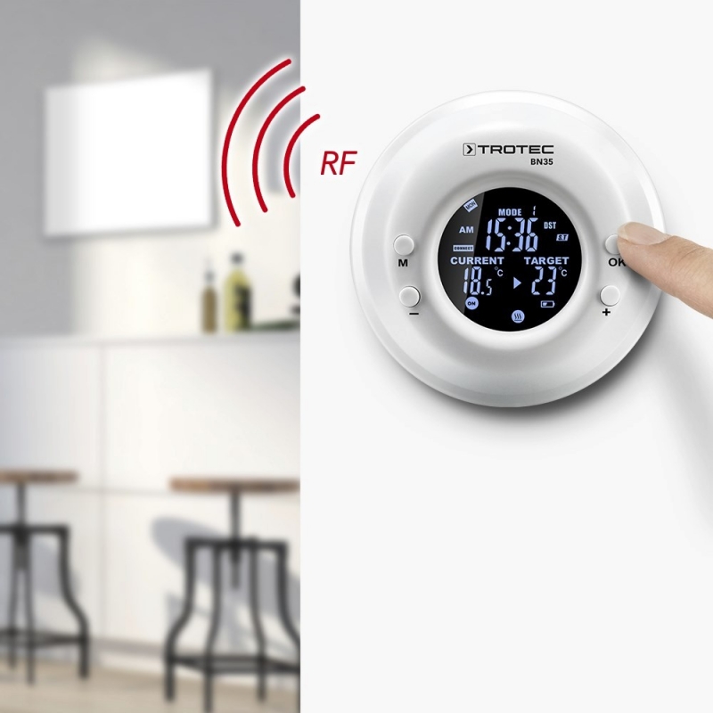 Termostat și Priză Wireless Trotec BN35, 20m, cu Ceas - imagine 7