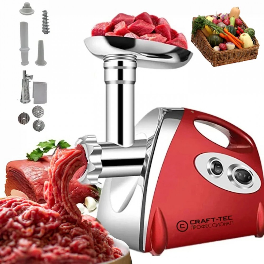 Mașină electrică de tocat carne Craft-Tec MX713, 3800 W - imagine 6