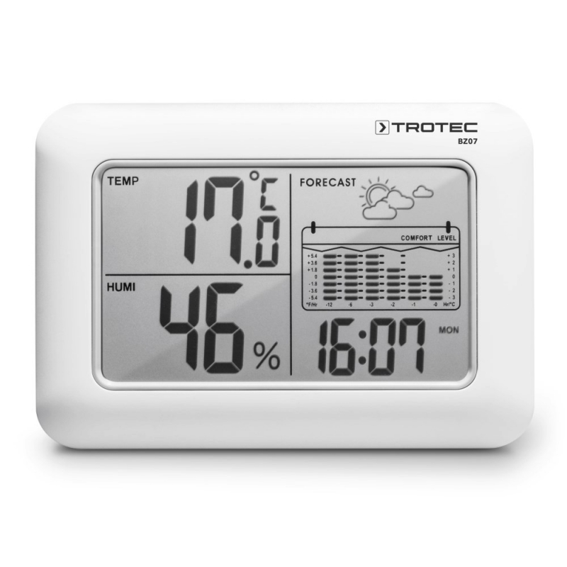 Termohigrometru Trotec BZ07 cu stație meteo și alarmă - imagine 2