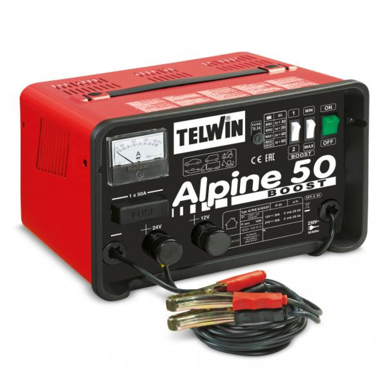 Redresor Auto Telwin Alpine 50 Boost, 12/24V - imagine 2