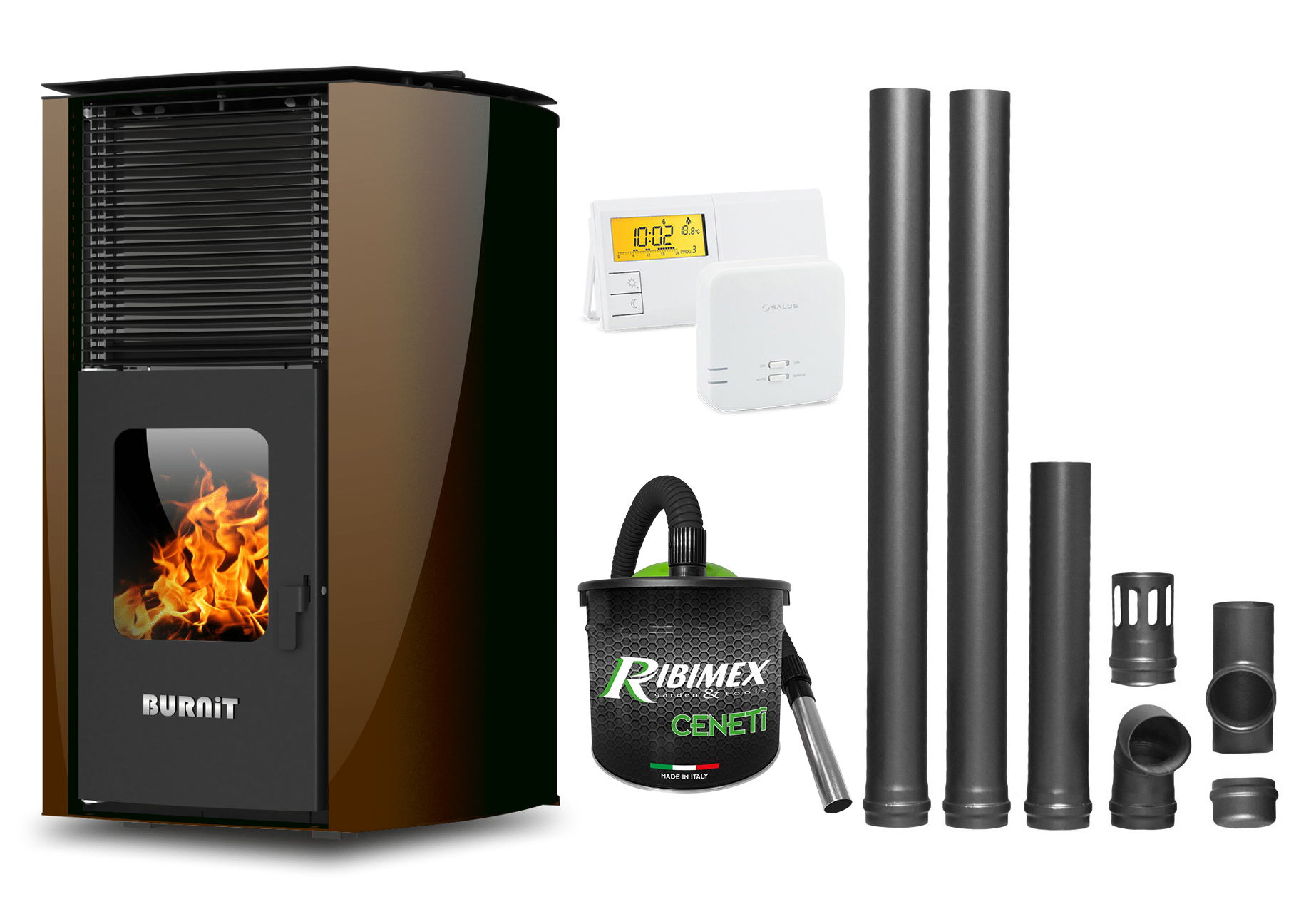 Termosemineu Burnit 25kW - Pachet Complet