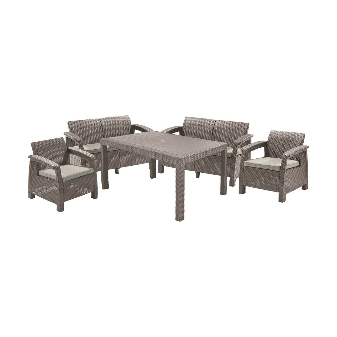 Set Mobilier Gradina Corfu Fiesta Cappuccino - imagine 5