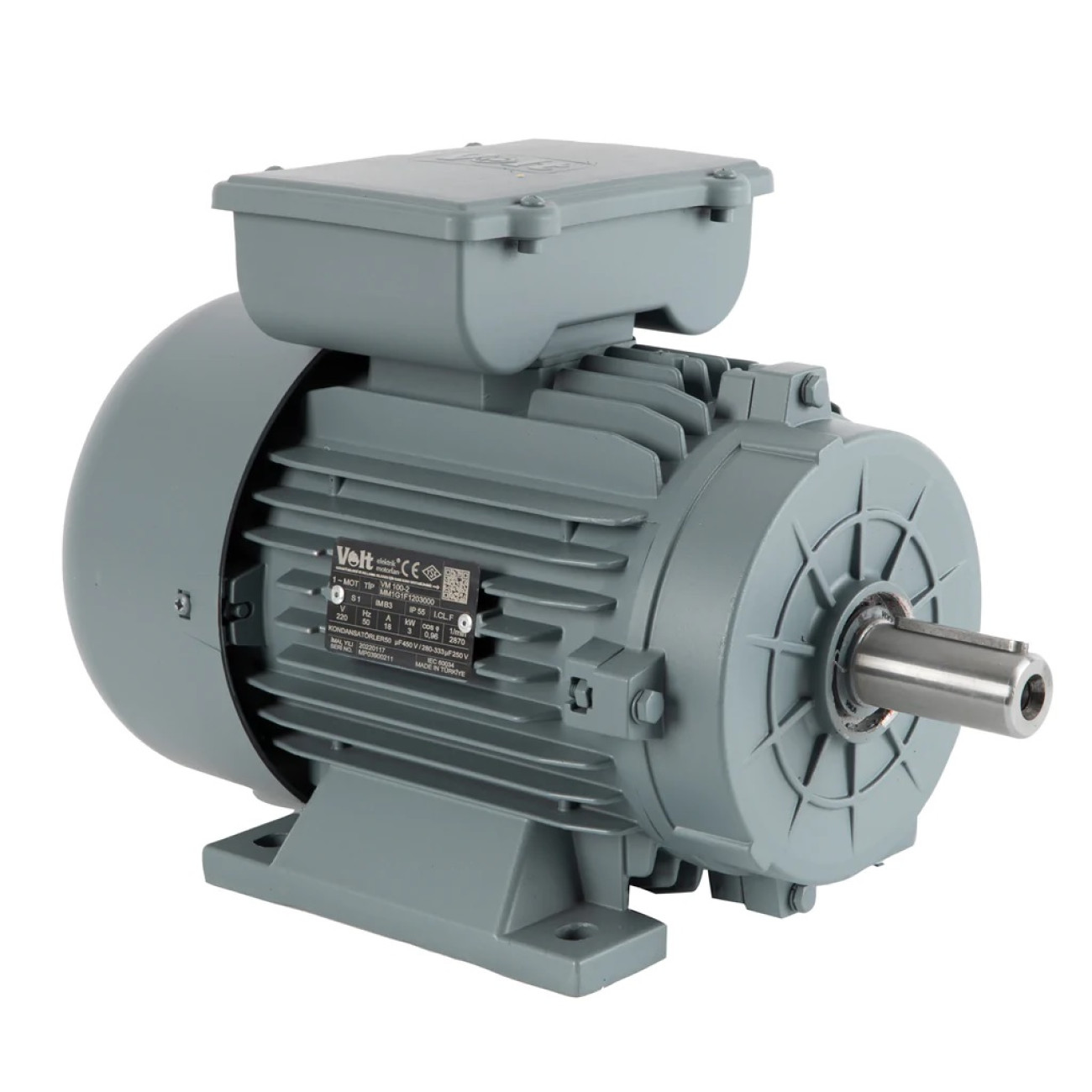 Motor Electric Monofazat Volt 750W, Bobinaj Cupru - imagine 2
