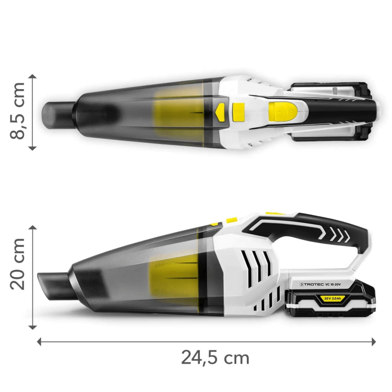 Aspirator de mână fără cablu Trotec VC10-20V, umed și uscat - imagine 4