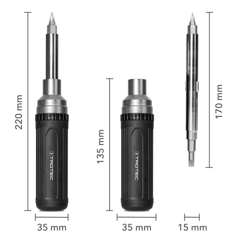 Șurubelniță cu Clichet Trotec 9-in-1, 9 Scule într-una - imagine 4