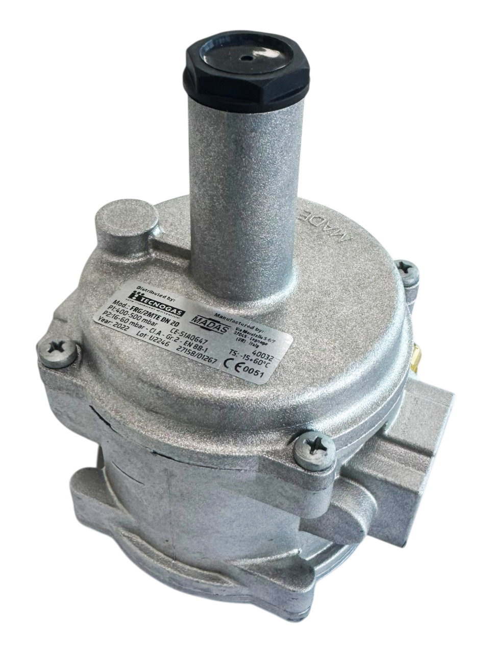 Regulator gaz cu filtru Tecnogas FRG/2MTE 3/4" DN 20