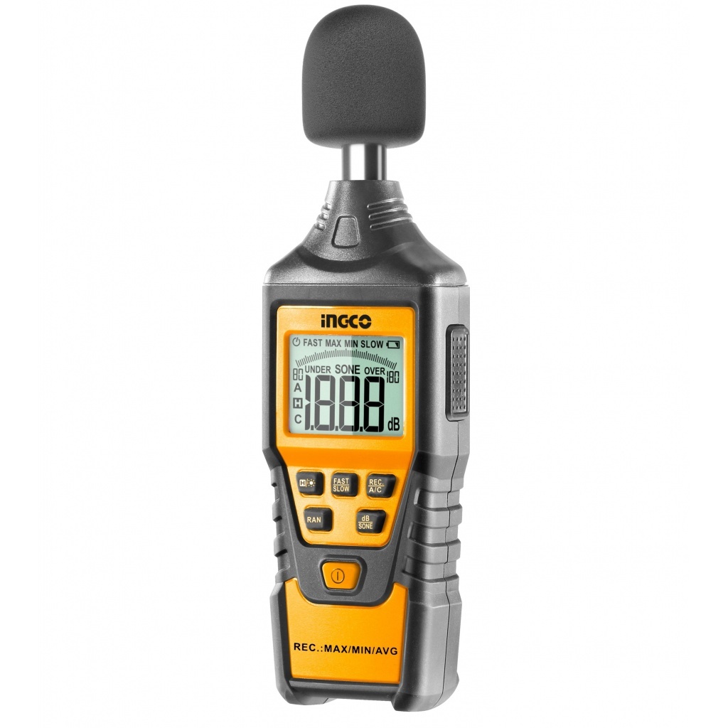 Decibelmetru Aparat Masura Sunet 30-130db, Ingco HETSL01 - imagine 2