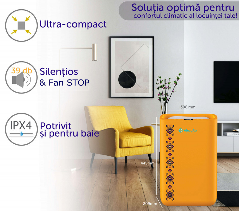 Dezumidificator AlecoAir D13 TRADITIO Safir 13L/zi, 25mp - imagine 5