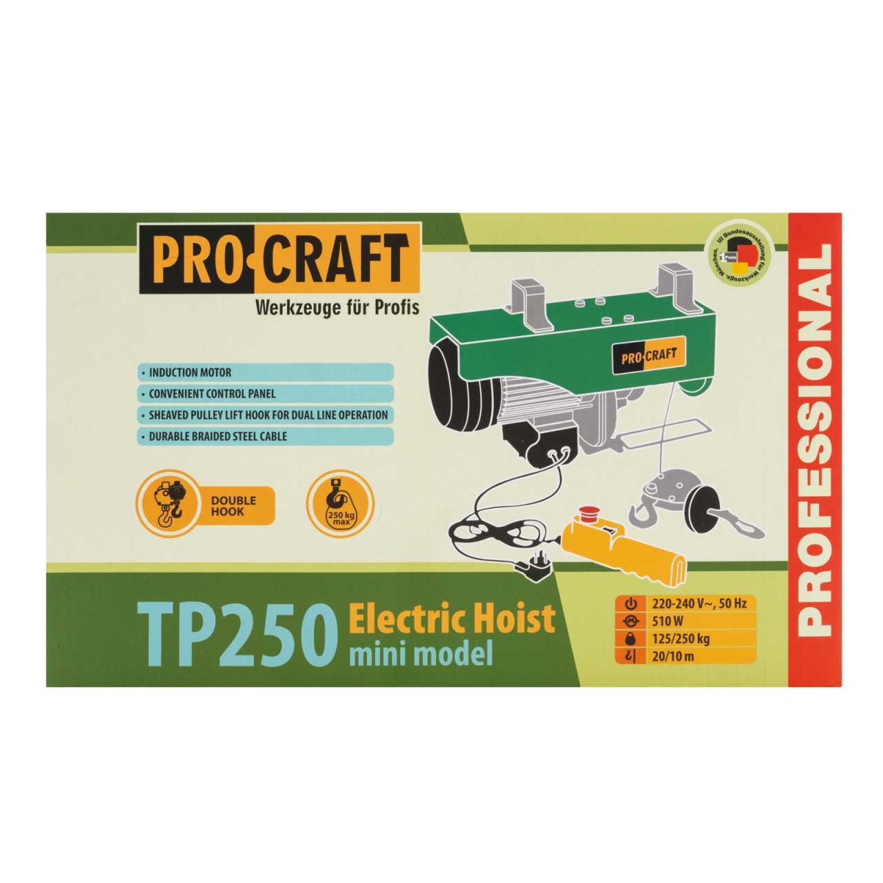 Troliu Electric Procraft TP250 250kg - Ridicare Sigură - imagine 3