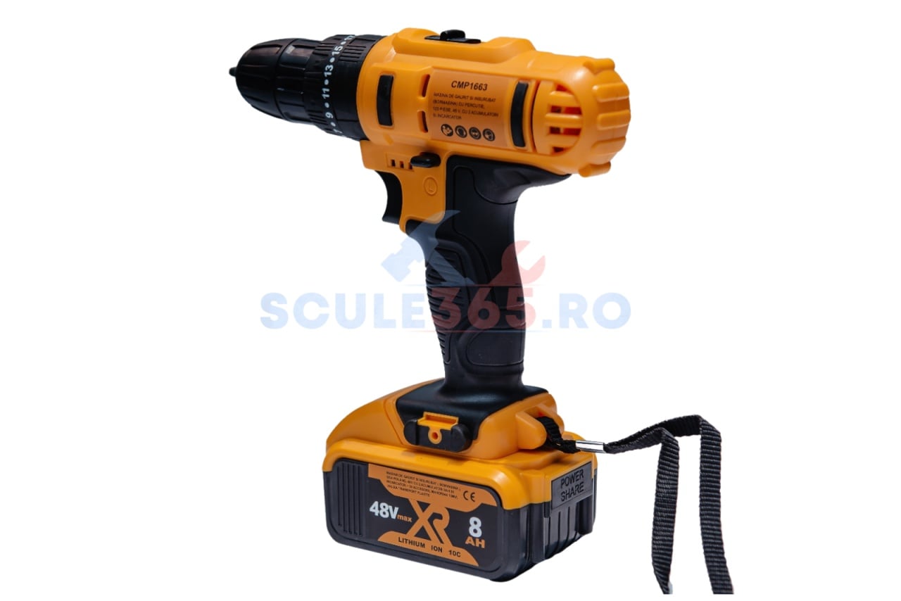 Bormasina cu percutie Campion 48V 120 piese - imagine 5